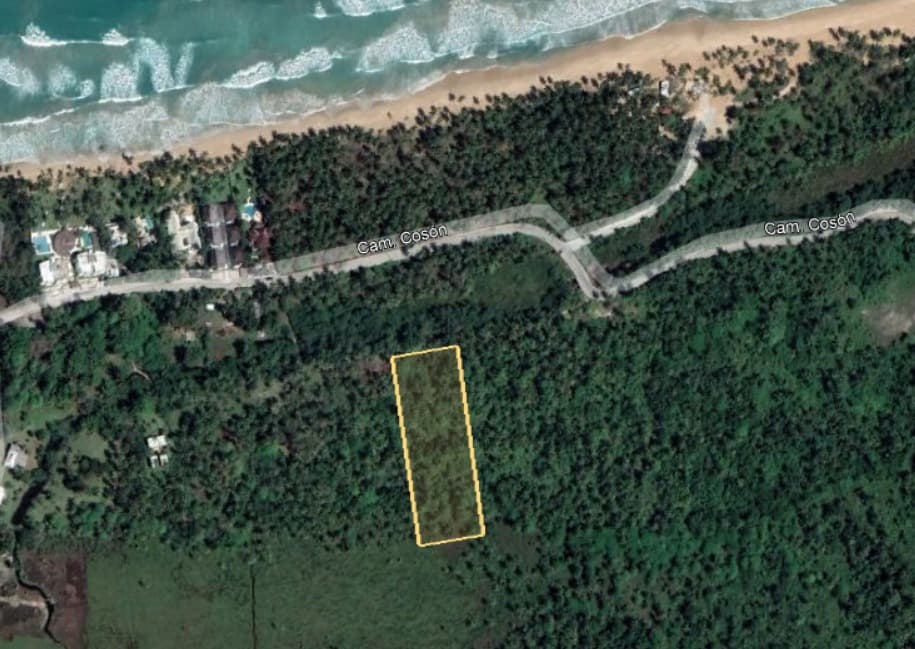 Land near the beach of Coson en Cosón, Las Terrenas — En venta